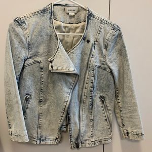 HELMUT LANG-Fitted Denim Jacket-Faded/Light Denim